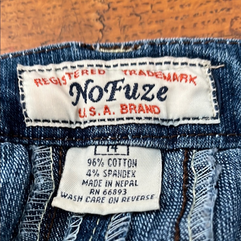 No Fuze Denim Flared Skirt - Picture 6 of 10